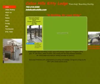 Calicohills.com(Calico Hills Kitty Lodge Cat Kennels Boarding Edmonton) Screenshot