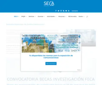 Calidadasistencial.es(La Sociedad Española de Calidad Asistencial (SECA)) Screenshot