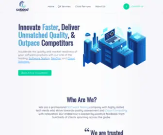 Calidadinfotech.com(QA Software Testing Services Company India) Screenshot
