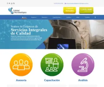 Calidadmicrobiologica.com.co(Microbiología) Screenshot