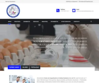 Calidadsanitaria.com(Centro de Capacitación en Calidad Sanitaria S.A) Screenshot