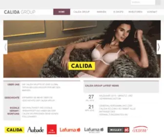 Calidagroup.com(CALIDA Group) Screenshot