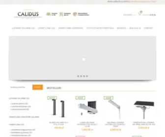 Calidus.eu(Lampy solarne i oświetlenie przemysłowe LED) Screenshot