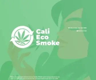 Caliecosmoke.com(Cali Eco Smoke Supply) Screenshot