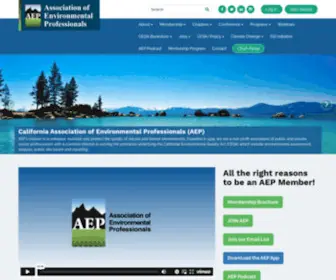 Califaep.org(California Association of Environmental Professionals) Screenshot