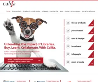 Califa.org(Unleashing the Impact of Libraries) Screenshot