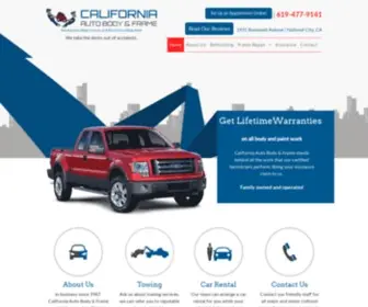 Califautobody.com(California Auto Body & Frame) Screenshot