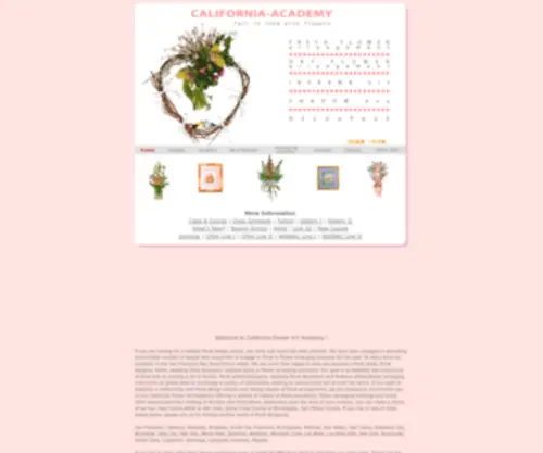 California-Academy.com(California Flower Art Academy) Screenshot