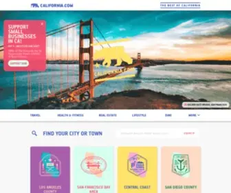 California.com(Discover the best of California. Whether you're searching for authentic experiences) Screenshot
