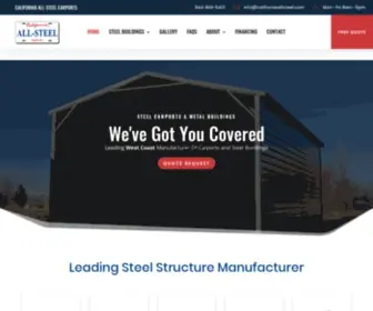 Californiaallsteel.com(California All Steel Carports) Screenshot