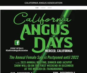 Californiaangus.com(California Angus Association) Screenshot