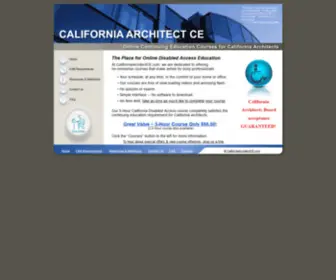 Californiaarchitectce.com(California Architect CE) Screenshot