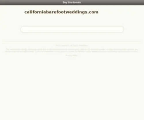 Californiabarefootweddings.com(California Barefoot Weddings) Screenshot