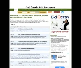Californiabids.com(Bids in California) Screenshot