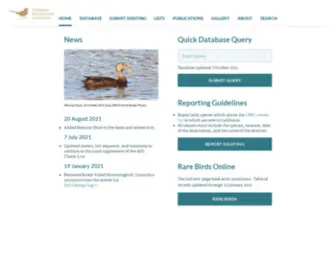 Californiabirds.org(The Home Page of the California Bird Records Committee (CBRC)) Screenshot