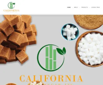 Californiacanesugar.com(California cane sugar is able to ship high quality bulk sugar straight to the customer in any location) Screenshot