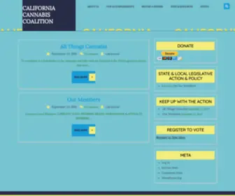 Californiacannabiscoalition.org(Just another WordPress site) Screenshot