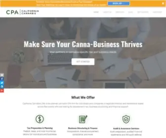 CaliforniacannabiscPa.com(California Cannabis CPA) Screenshot