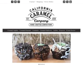 Californiacaramelcompany.com(Caramel Apples) Screenshot