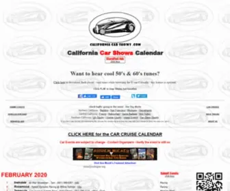 Californiacarshows.org(Car Event Calendar for California) Screenshot