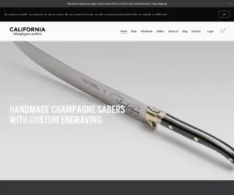 Californiachampagnesabers.com(Custom Champagne Sabers & Swords by California Champagne Saber Co) Screenshot