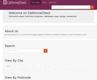 Californiacheck.com(Find California company and check register data) Screenshot