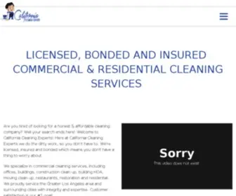 Californiacleaningexperts.com(California Cleaning Experts are a full cleaning and janitorial service company) Screenshot