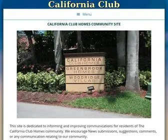 Californiaclubhomes.net(Your Community Website) Screenshot