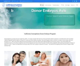 Californiaconceptions.com(California Conceptions Donor Embryo Program) Screenshot
