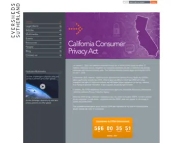 Californiaconsumerprivacy.com(California Consumer Privacy Act) Screenshot