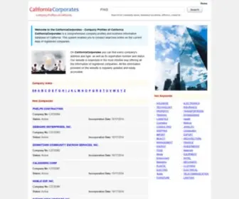 Californiacorporates.com(Company Profiles of California) Screenshot