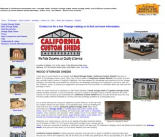 Californiacustomsheds.com(California) Screenshot