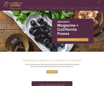 Californiadriedplums.org(California Prunes) Screenshot
