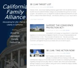 Californiafamilyalliance.org(CALIFORNIA FAMILY ALLIANCE) Screenshot