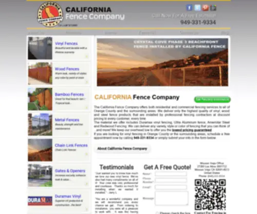 Californiafenceco.com(Californiafenceco) Screenshot
