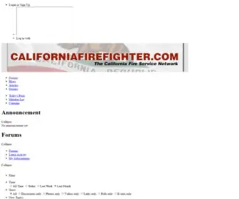 Californiafirefighter.com(California Firefighter is for Sale) Screenshot