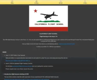Californiaflightschool.com(CALIFORNIA FLIGHT SCHOOL) Screenshot
