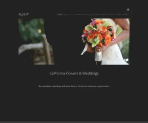 Californiaflowersandweddings.com(CF&W) Screenshot