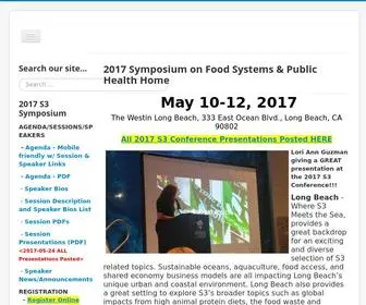 Californiafood.org(The S3 Symposium takes a big picture view of food and focuses on three key principles) Screenshot