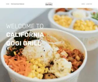 Californiagogi.com(California Gogi Grill) Screenshot