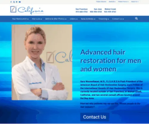 Californiahairsurgeon.com(Hair Transplant Surgeon) Screenshot