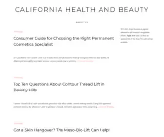 Californiahealthandbeauty.com(California Health and Beauty) Screenshot