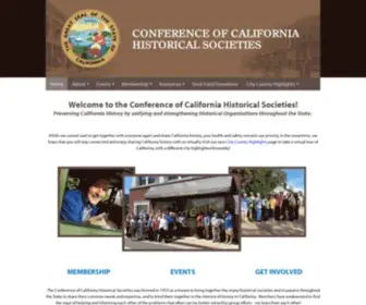 Californiahistorian.com(Conference of California Historical Societies) Screenshot