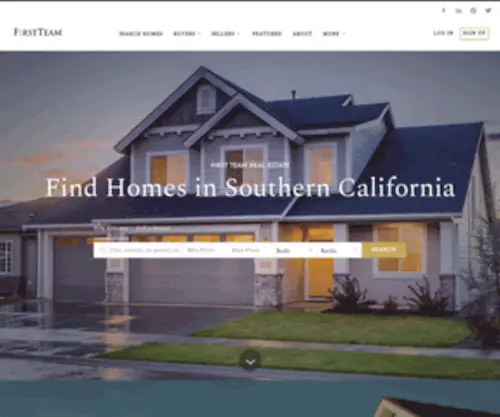 Californiahomesnow.com(Find Homes in Southern California provided by First Team Real Estate) Screenshot