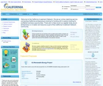 Californiainvestmentnetwork.com(California Investment Network) Screenshot