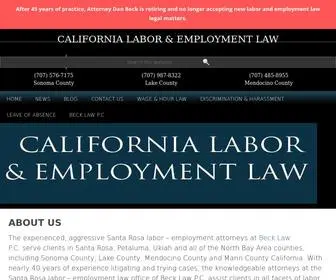 Californialaborandemploymentlaw.net(Santa Rosa Labor) Screenshot