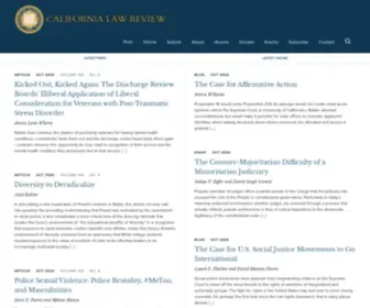 Californialawreview.org(California Law Review) Screenshot