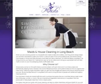Californiamaids.com(Maid Service Long Beach) Screenshot