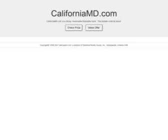 Californiamd.com(This domain could be yours) Screenshot