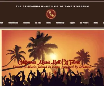 Californiamusichalloffame.org(Our primary purpose) Screenshot